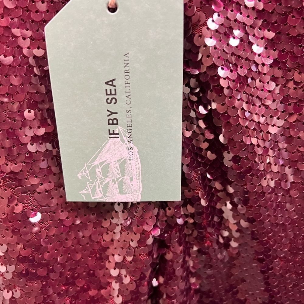 If by the Sea burgundy sequined dress